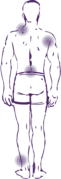 Точки на теле в которых возникают боли при болезни