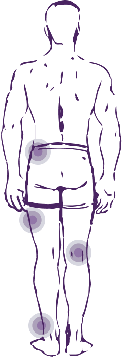 Точки на теле в которых возникают боли при болезни