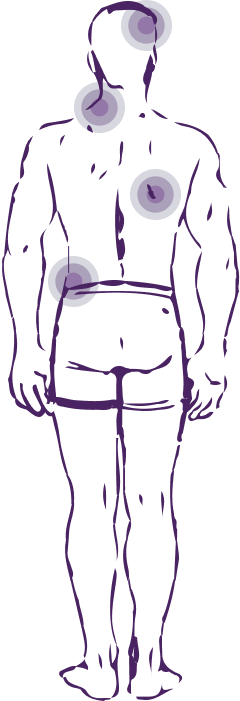 Точки на теле в которых возникают боли при болезни