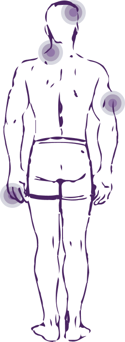 Точки на теле в которых возникают боли при болезни