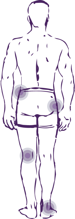 Точки на теле в которых возникают боли при болезни